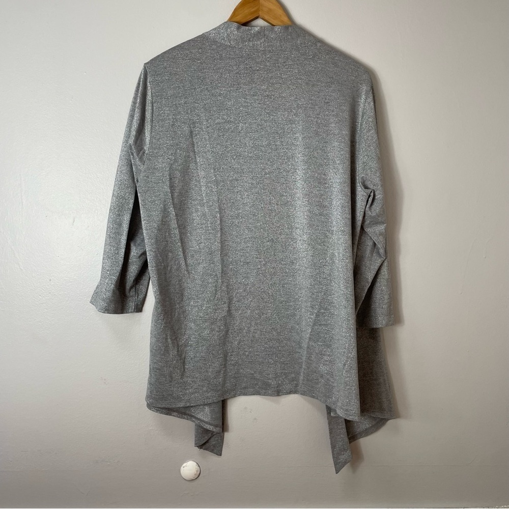Additions by Chico's grey silver lightweight cardigan size 3 XL - Picture 5 of 5
